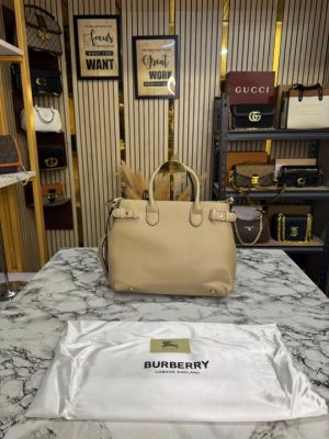 Burberr_y Banner Hand Bag With Dust Bag Including Card (Apricot)