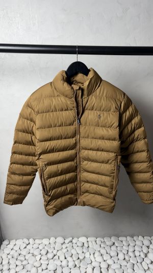 Polo Ralph Laure_n Quilted Puffer Jacket Tan 1011