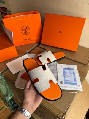 Hermes Mules Cream Orang