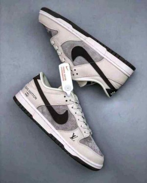 Nikee SB Dunk Low X Louiss Vuitton Gray  441