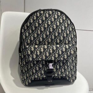 CHRISTIAN DIO_R BAGPACK WITH DUST BAG PREMIUM QUALITY (WHITE BLACK)