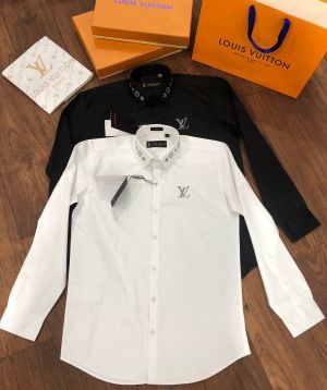 Sale Louis_Vuitton White Reflective Print Premium Shirt F226-WH