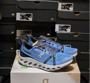 On Cloudsurfer Trail running shoe in the Niagara Glacier