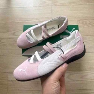 PUMAA SPEEDCAT PRM BALLET WHITE PINK for her