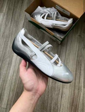 Pumaa speedcat ballet SILVER WHITE for her