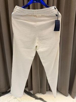 Ralph_Lauren Signature Logo Trousers White Cream