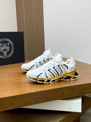 PHILIPP PLEIN SPORTS WHITE RUNNER PREMIUM SHOES