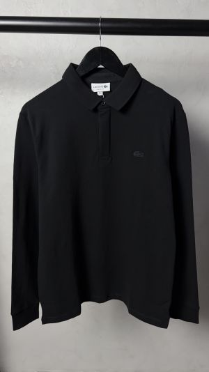 Lacost_e Black Classic Full Sleeve Polo T-Shirt 1070
