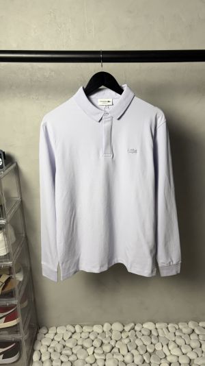 Lacost_e Full Sleeve Lavender Polo T-Shirt 1063