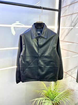 Zar a Imported Super Premium Black Leather Jacket F3336-BL