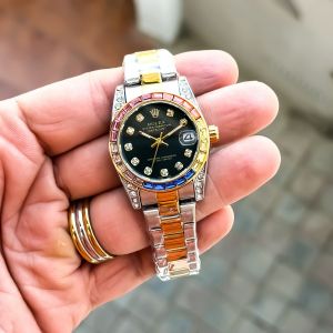 ROLEX_LADIES_GOLD-TT-BLACK