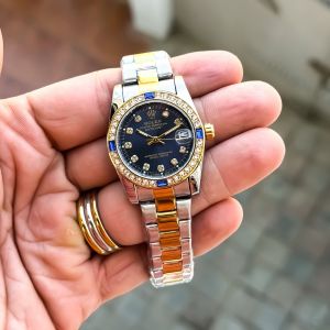 ROLEX_LADIES_GOLD-TT-BLUE