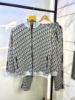 Christian Dio r Imported Grey Monogram Premium Track Suit Brand Carry Bag Packing F3152-GY