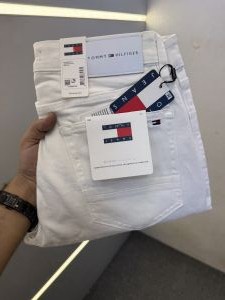 TOMMY-HILFIGER PREMIUM WHITE DENIM JEANS REGULAR FIT LENGHT 40