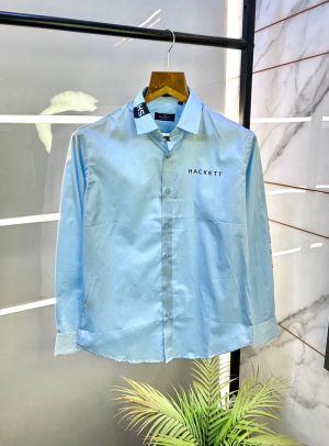 Hacket t London Imported Oxford Lycra Sky Premium Shirts F3115-SK