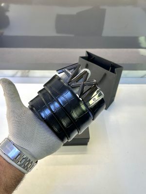 Arman_i Exchange Reversible Glossy Black Belt Fa 288