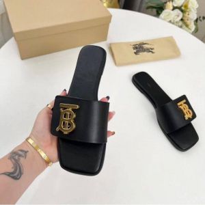 Burberry_TB_Monogram_Premium_Leather_Slide_With_OG_Box_&_Carry_Bag_(Black-1084)