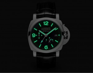 Luminor Panerai Bitempo Power Reserve Black Silver