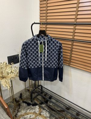 Gucc_i All Over GG Monogram Printed Turkey Imported Premium Light Weight Zipper Hoodie Jacket