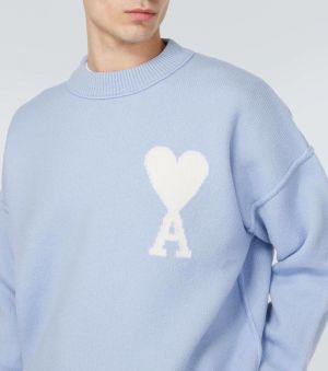 Ami Paris imported sweatshirt Sky Blue