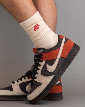 nik e Dunk Low Red panda Suede Semi ua