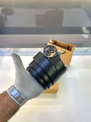 Burberr_y Glossy Black Belt Fa 301