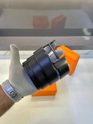 Herme_s Paris Belt Black Silver Fa 304