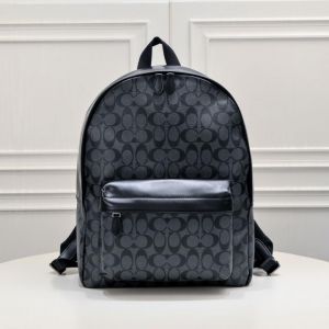 Coach_Houston_Backpack_55398_Black_Flower_Signature_Canvas_With_Dust_Cover_Carry_Bag