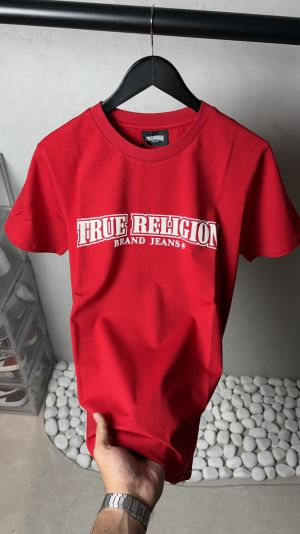 True Religion Classic Horseshoe Logo T-Shirt  Red 1114