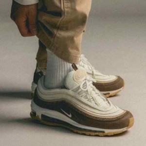 nikee airmax 97 muslin pink foam crepe brown
