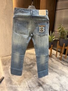 Burberr y Light Blue Denim Straight Fit