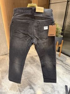 Burberr y Dark Grey Denim Straight Fit