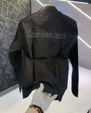 CALVIN_KLEIN_BLACK_EMBROIDERY_LOGO_SUPER_PREMIUM_OXFORD_SHIRTS_(1364)