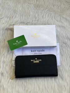Kate_Spade_123_Blk_Long_Zippy_Wallet_With_OriginalBox_DustCover