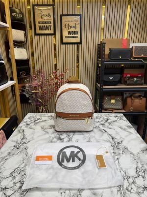 Michael_Kors Kenley Backpack Premium Quality With Dust Bag (Beige)