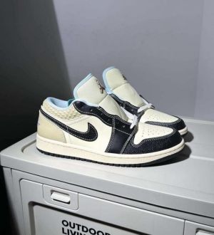 Air jordan 1 low se coconut milk black fix