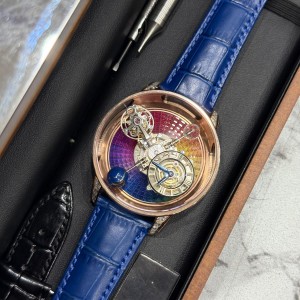 Jacob Co Astronomia Tourbillon Baguette Diamond SWISS ETA Rose Gold With Extra Strap