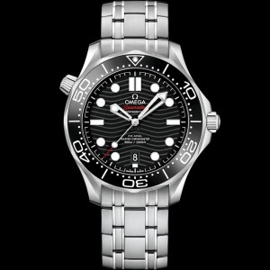 Omegaa SeaMaster Diver 300m Black With Extra Strap