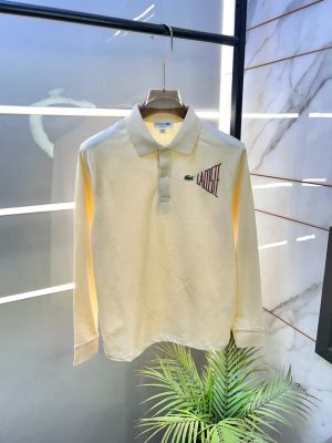 Lacost e Cream Polo Neck Full Sleeves Premium Collar T-shirt F3427-CR