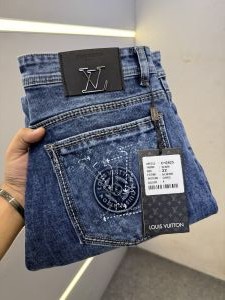 LOUIS_VUITTON PREMIUM BLUE DENIM JEANS REGULAR FIT LENGHT 39
