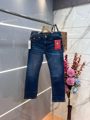 True Religio n Dark Shade Premium Imported Stretchable Lycra Fabric Straight fit Denim with Back Flap pocket Design 3673
