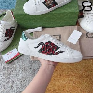 WMN Guccci Ace Embroidered   Snake