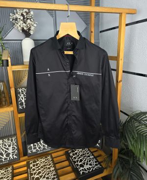 Ax Shirts Mid Lin Logo black M166-B