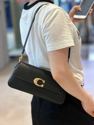 Coac_h Jet Shoulder Bag In Black Premium Quality Article With Dust Bag (CAM-16)