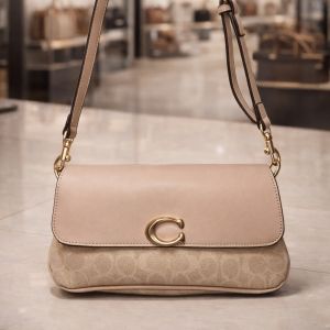 Coac_h Jet Shoulder Bag In Beige Premium Quality Article With Dust Bag (CAM-16)