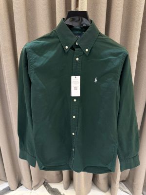Ralph_Lauren Chest Logo Full Sleeves Shirt Green