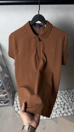 Ralph Laure_n Zip Polo T-Shirt 1049