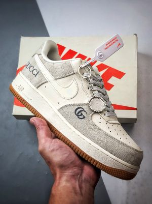 NIK.E AIRFORCE 1 LOW X GUCC.I WHITEGREY