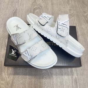 Loui.s Vuitton Venice Mule Premium White Slides