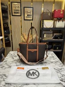 MICHAEL_KORS TOTE BAG WITH BRAND DUST BAG (BROWN)